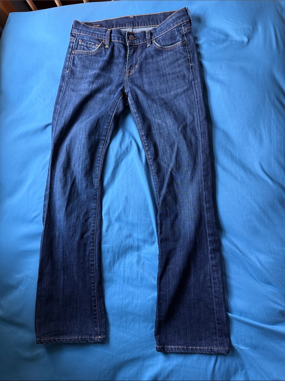 Citizens Of Humanity Dark Blue Boot Cut Jeans 26 Waist Low Rise “Kelly -001”